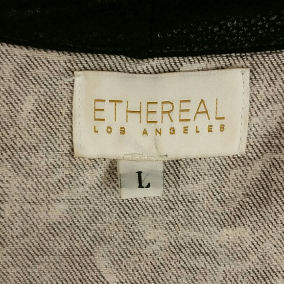 Ethereal Los Angeles grey denim jacket size L - Picture 6 of 7